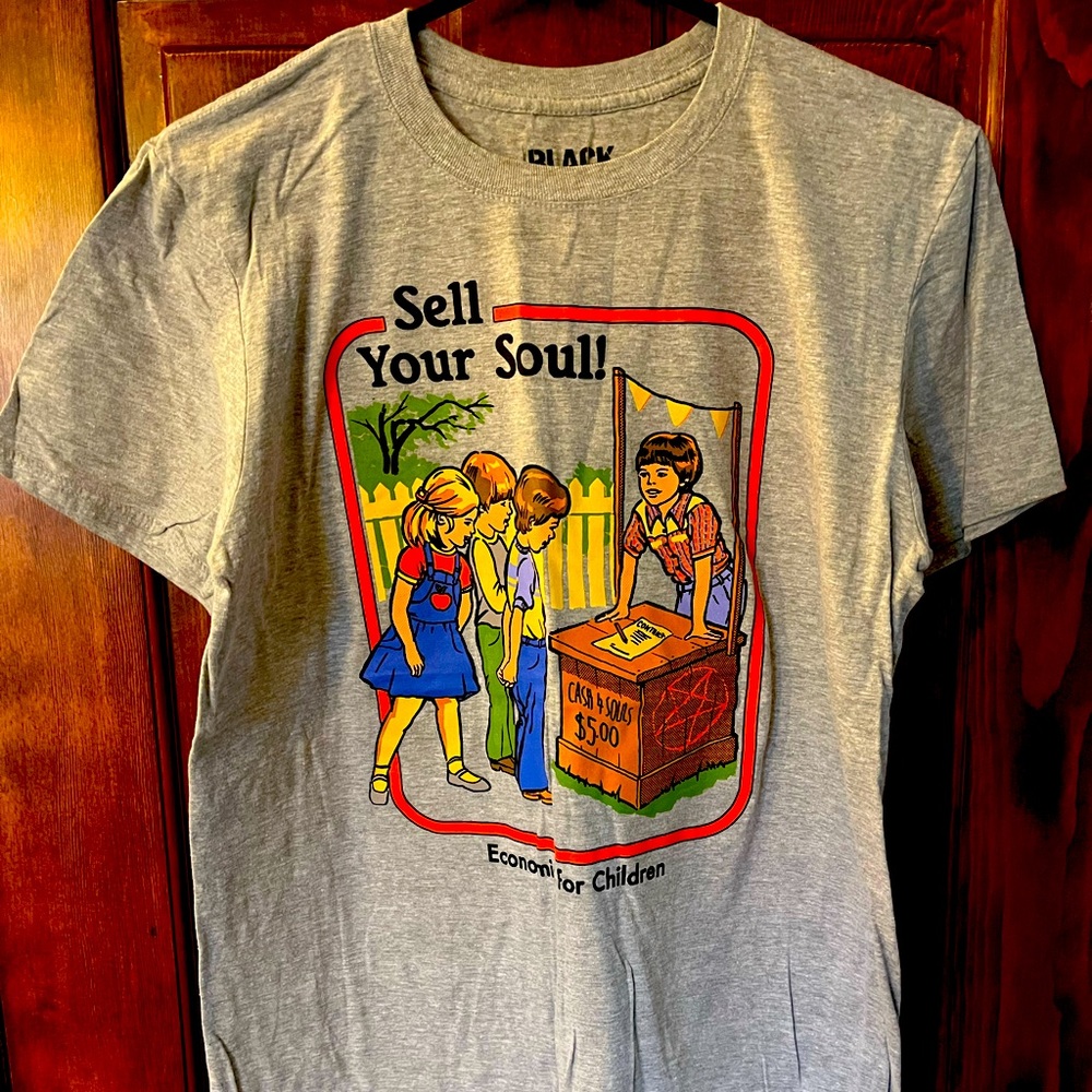 Sell your soul graphic T-shirt - Picture 2 of 3